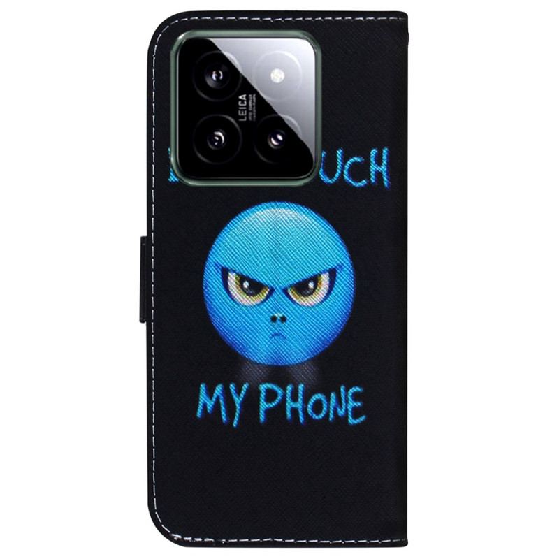 Læder Cover Xiaomi 14 Telefon Emoji