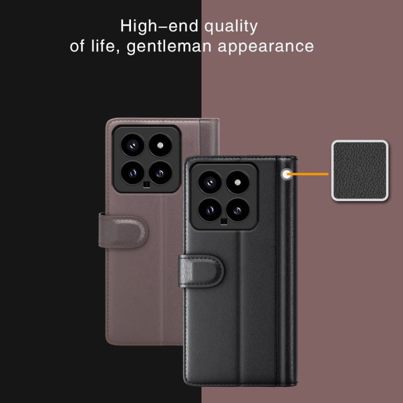 Læder Cover Xiaomi 14 Telefon Etui Læder