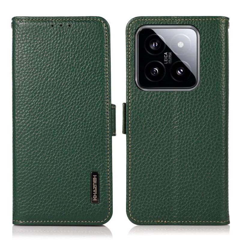 Læder Cover Xiaomi 14 Telefon Etui Khazneh Læder