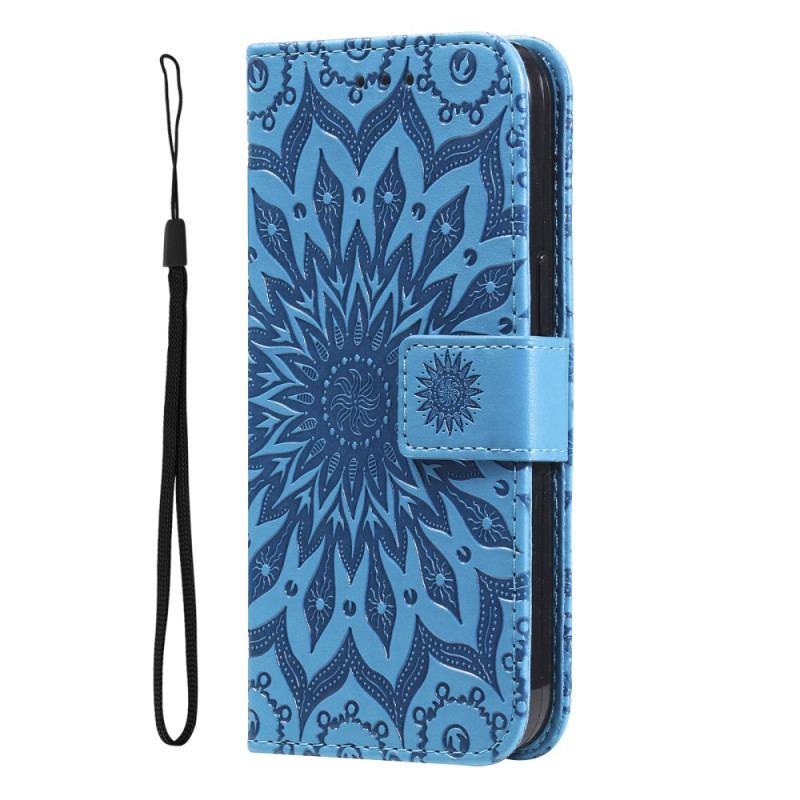 Læder Cover Xiaomi 14 Telefon Etui Mandala Med Rem