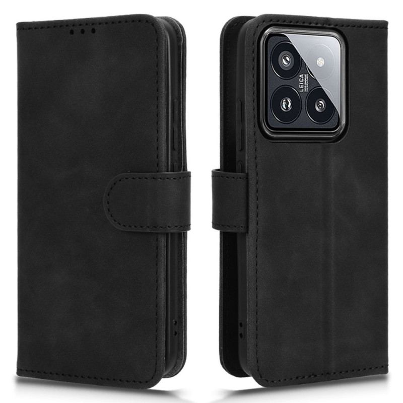 Læder Cover Xiaomi 14 Telefon Etui Ruskindseffekt