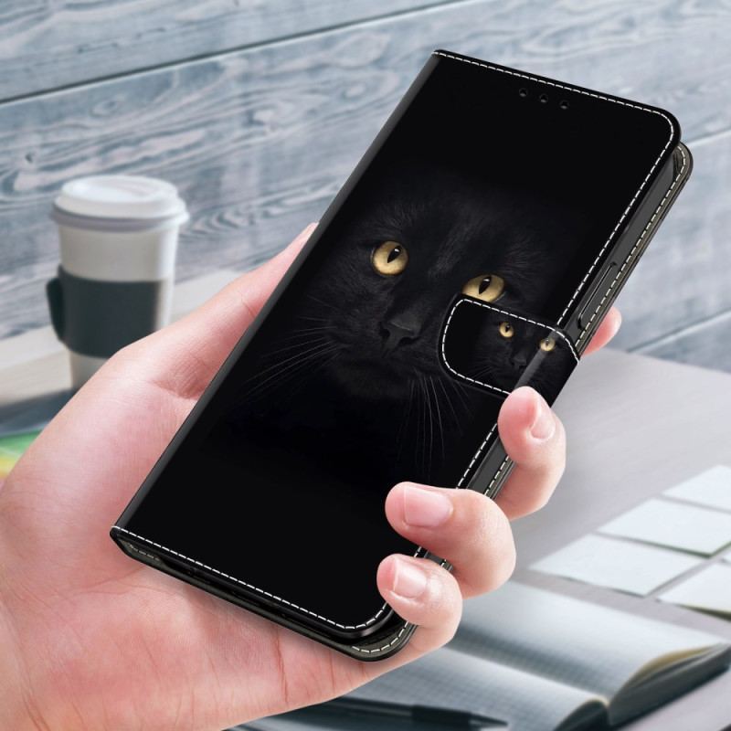 Læder Cover Xiaomi 14 Telefon Etui Sort Kat