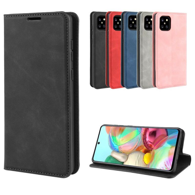 Cover Samsung Galaxy Note 10 Lite Flip Cover Chic Lædereffekt