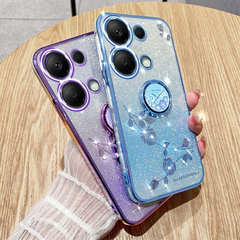 Cover Xiaomi Redmi Note 13 Pro 5g Glitter Og Rhinsten Ring-holder