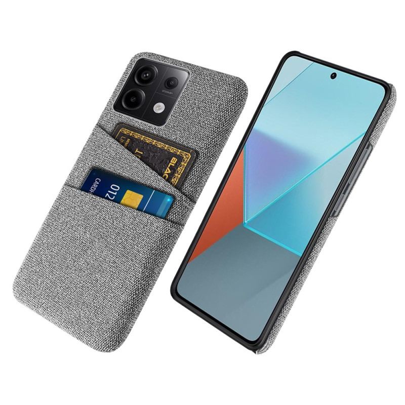 Cover Xiaomi Redmi Note 13 Pro 5g Telefon Etui Stof Dobbelt Kortholder