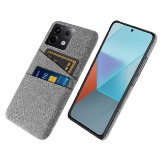 Cover Xiaomi Redmi Note 13 Pro 5g Telefon Etui Stof Dobbelt Kortholder