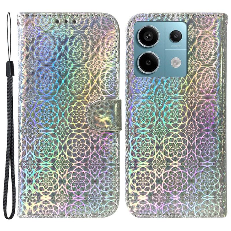 Flip Cover Til Xiaomi Redmi Note 13 Pro 5g Disco-remmønster