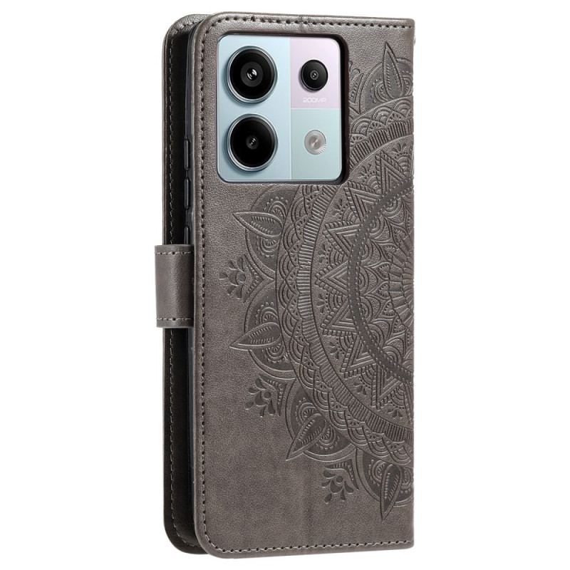 Flip Cover Til Xiaomi Redmi Note 13 Pro 5g Mandala Sol Med Rem