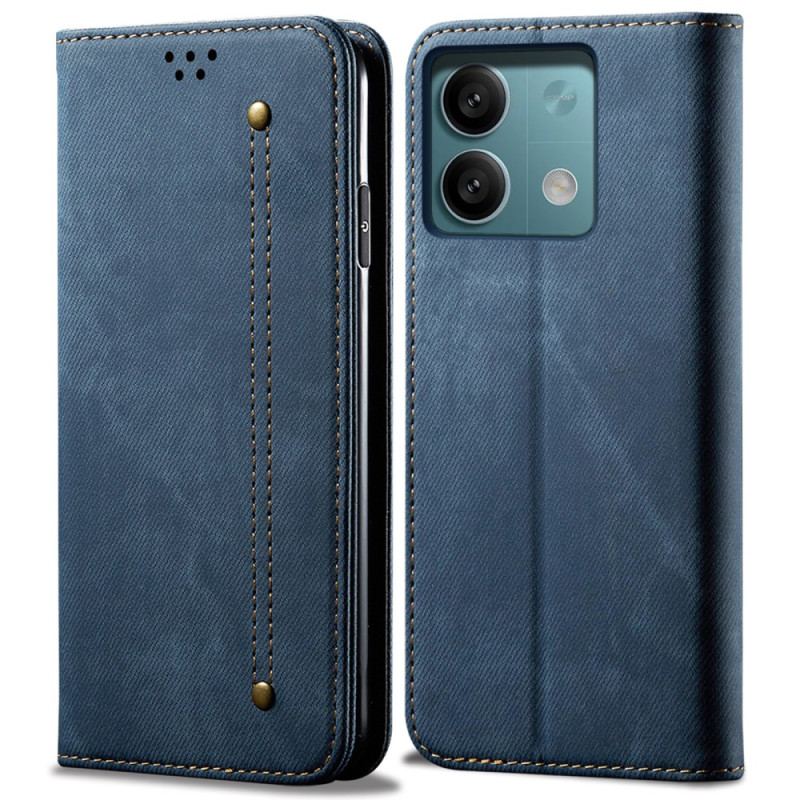 Flip Cover Xiaomi Redmi Note 13 Pro 5g Jeansstof