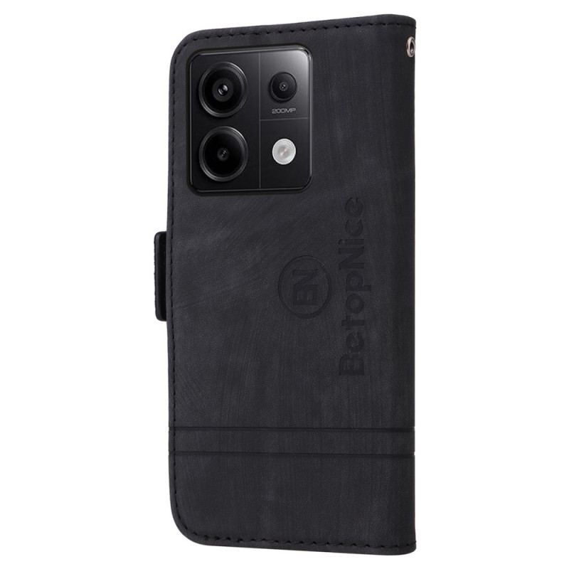 Flip Cover Xiaomi Redmi Note 13 Pro 5g Læderstil Betopnice