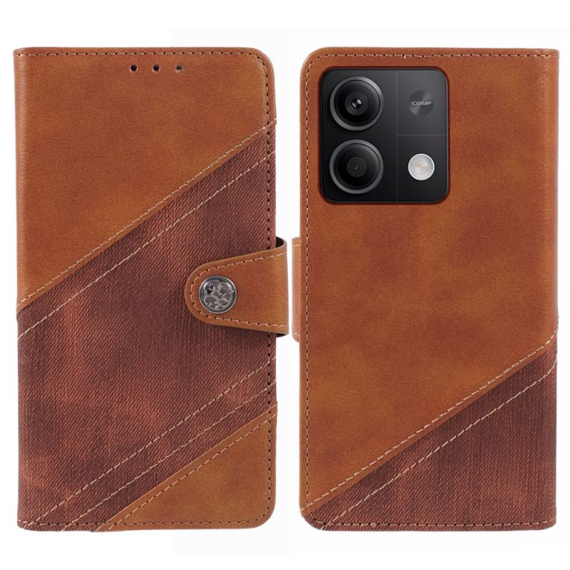 Læder Cover Xiaomi Redmi Note 13 Pro 5g Telefon Etui Bi-tekstur