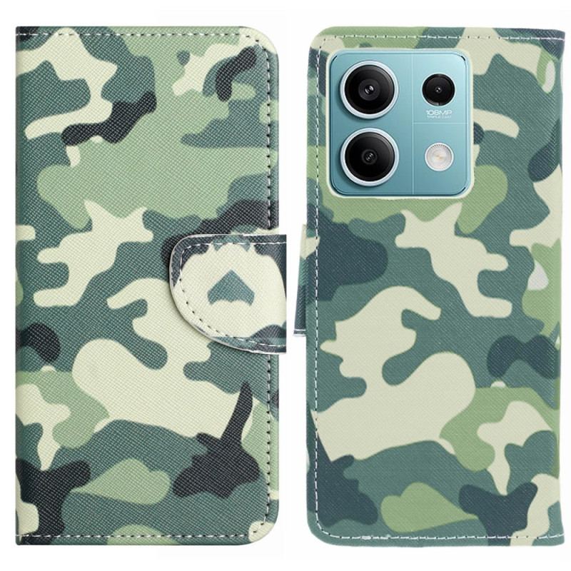 Læder Cover Xiaomi Redmi Note 13 Pro 5g Telefon Etui Camouflage