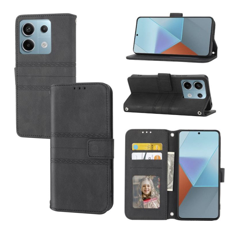 Læder Cover Xiaomi Redmi Note 13 Pro 5g Telefon Etui Friser Med Rem