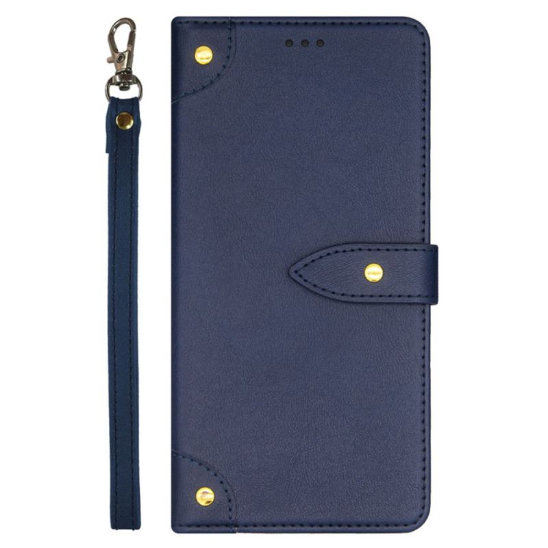 Læder Cover Xiaomi Redmi Note 13 Pro 5g Telefon Etui Idewei Dekorative Nitter