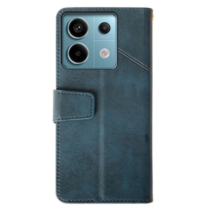 Læder Cover Xiaomi Redmi Note 13 Pro 5g Telefon Etui Idewei Linjer