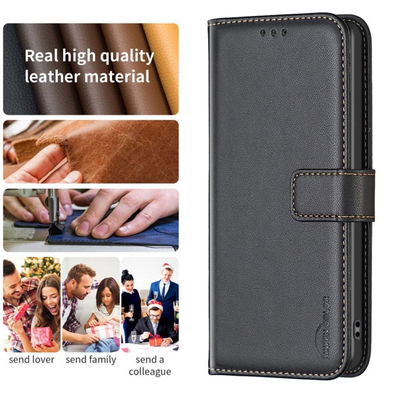 Læder Cover Xiaomi Redmi Note 13 Pro 5g Telefon Etui Klassisk Binfen Farve