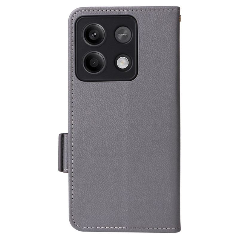 Læder Cover Xiaomi Redmi Note 13 Pro 5g Telefon Etui Klassisk Med Rem