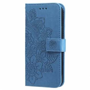 Læder Cover Xiaomi Redmi Note 13 Pro 5g Telefon Etui Mandala Med Snor