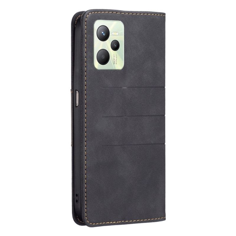 Cover Realme C35 Flip Cover Binfen Farvelinjer