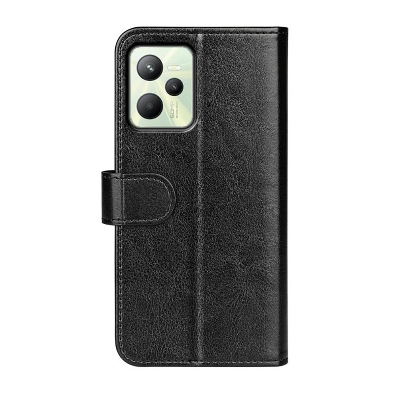 Flip Cover Realme C35 Blød Silikone I Retrostil