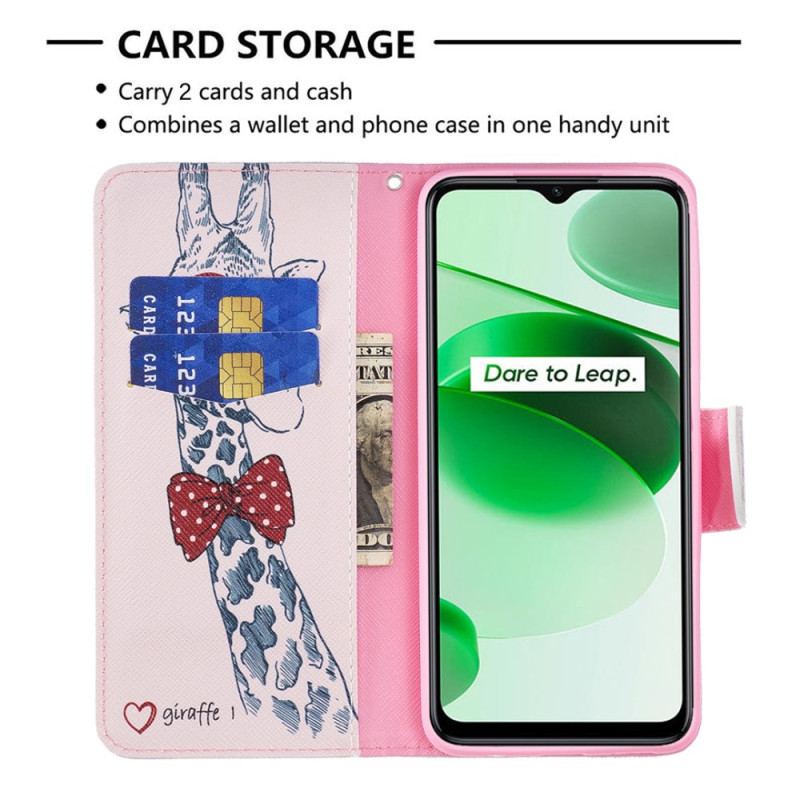 Flip Cover Realme C35 Giraf