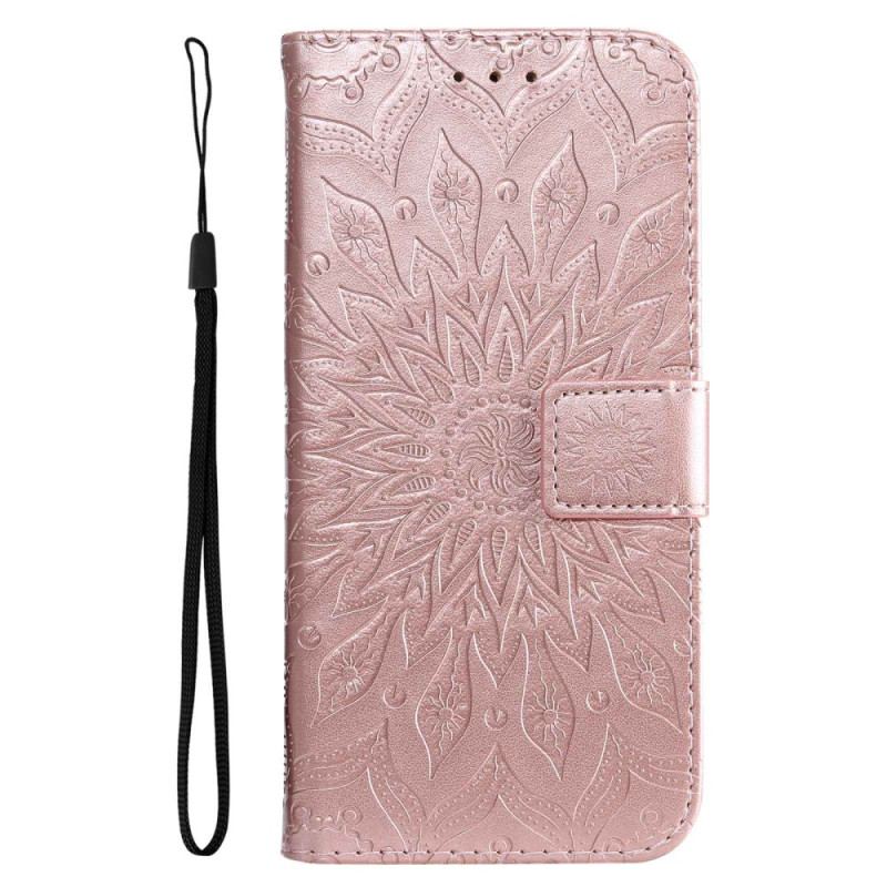 Flip Cover Realme C35 Med Snor Strappy Sun Mandala