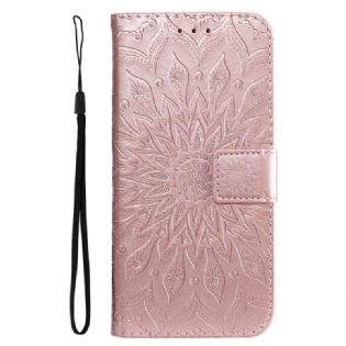 Flip Cover Realme C35 Med Snor Strappy Sun Mandala