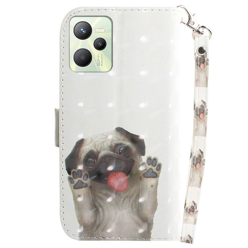 Flip Cover Realme C35 Med Snor Thong Pug