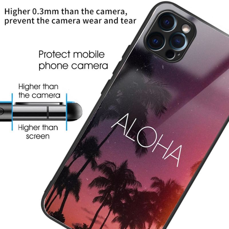 Cover iPhone 14 Pro Aloha Hærdet Glas