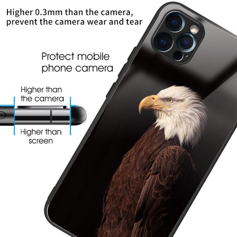 Cover iPhone 14 Pro Eagle Hærdet Glas