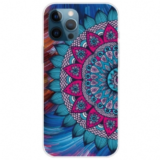 Cover iPhone 14 Pro Farverig Mandala