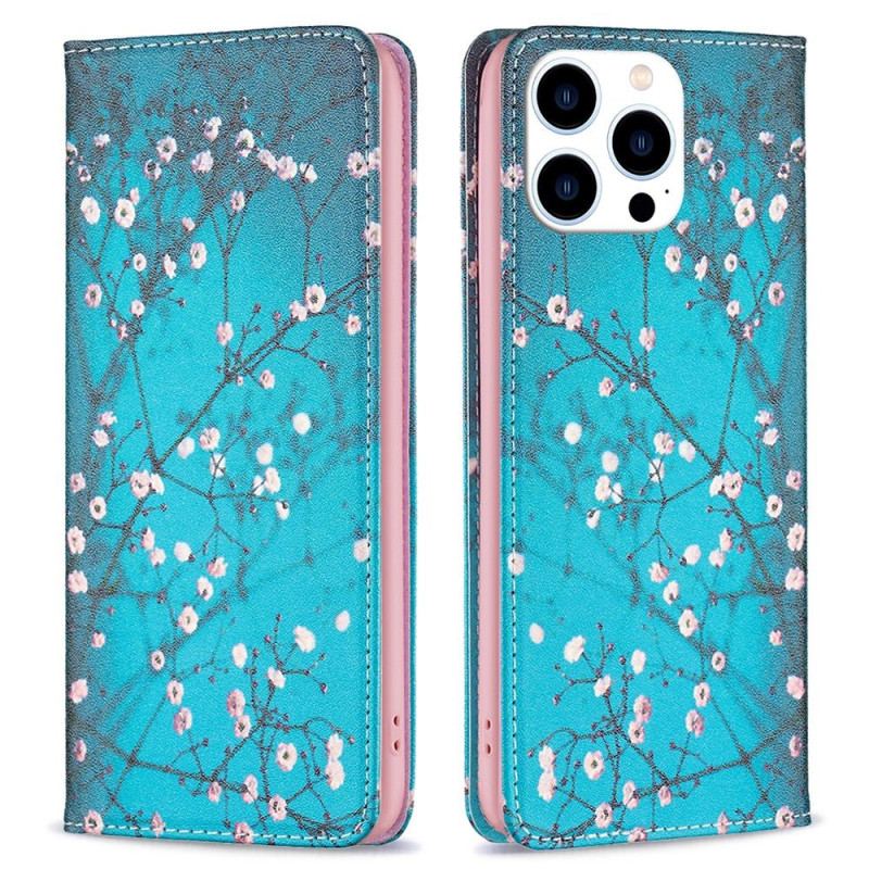 Cover iPhone 14 Pro Flip Cover Blomsterbilleder