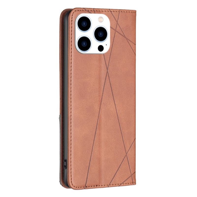 Cover iPhone 14 Pro Flip Cover Geometrisk