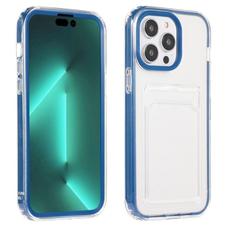 Cover iPhone 14 Pro Gennemsigtig Kortholder