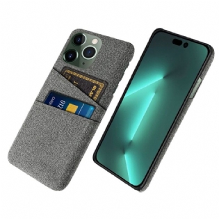 Cover iPhone 14 Pro Kortholder I Stof