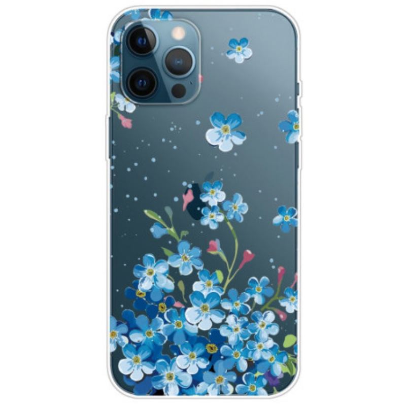 Cover iPhone 14 Pro Sømløse Blå Blomster