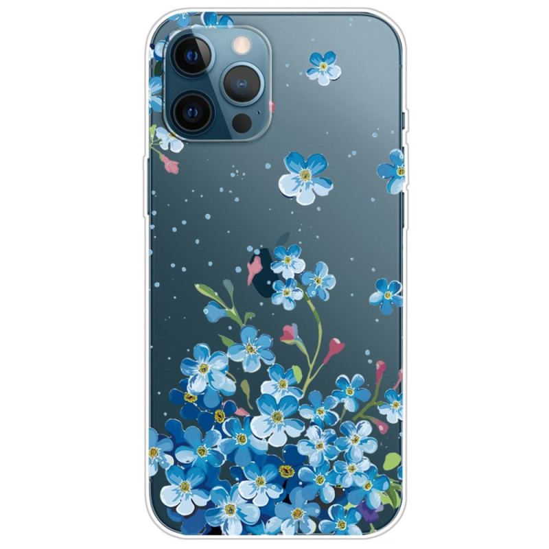 Cover iPhone 14 Pro Sømløse Blå Blomster