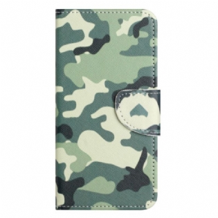 Flip Cover iPhone 14 Pro Militær Camouflage