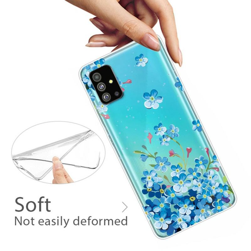 Cover Samsung Galaxy S20 Plus / S20 Plus 5G Blå Blomster