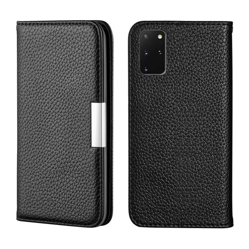 Cover Samsung Galaxy S20 Plus / S20 Plus 5G Flip Cover Litchi Ultra Chic Imiteret Læder