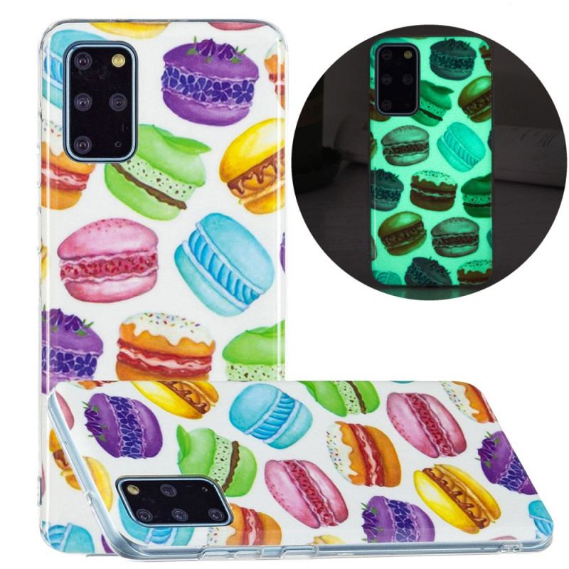 Cover Samsung Galaxy S20 Plus / S20 Plus 5G Fluorescerende Makroner