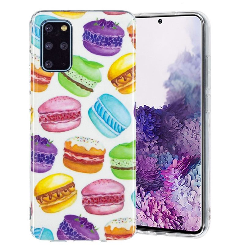 Cover Samsung Galaxy S20 Plus / S20 Plus 5G Fluorescerende Makroner