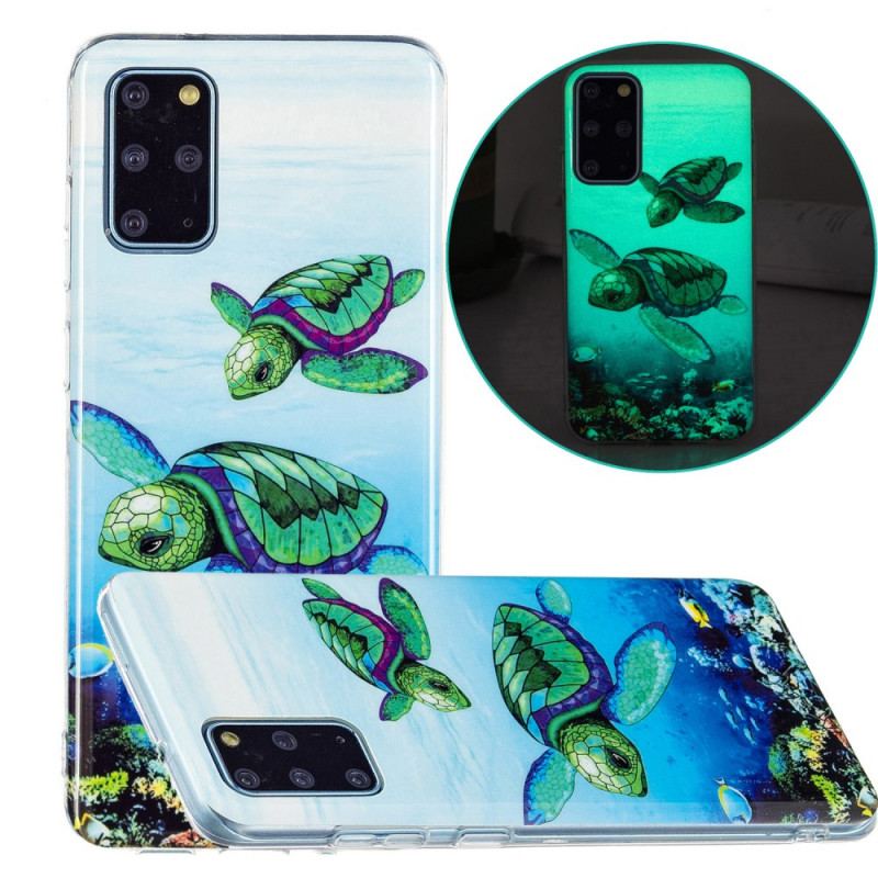 Cover Samsung Galaxy S20 Plus / S20 Plus 5G Fluorescerende Skildpadder