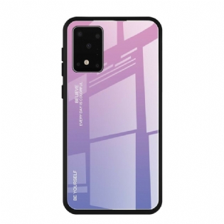 Cover Samsung Galaxy S20 Plus / S20 Plus 5G Hærdet Glas Vær Dig Selv