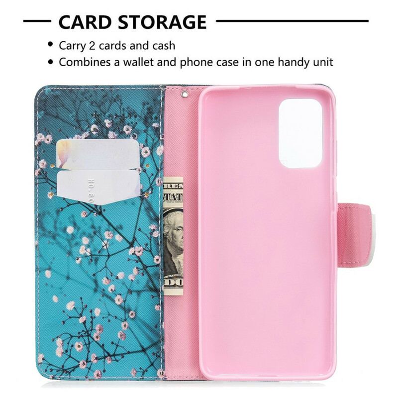 Flip Cover Samsung Galaxy S20 Plus / S20 Plus 5G Blomstrende Træ