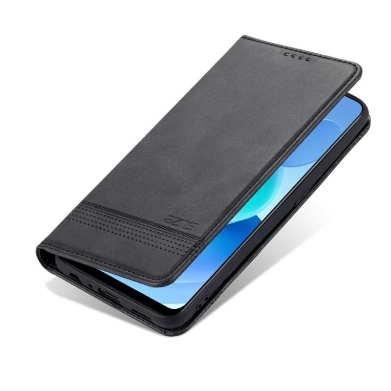 Cover Oppo A74 4G Flip Cover Azns Imiteret Læder