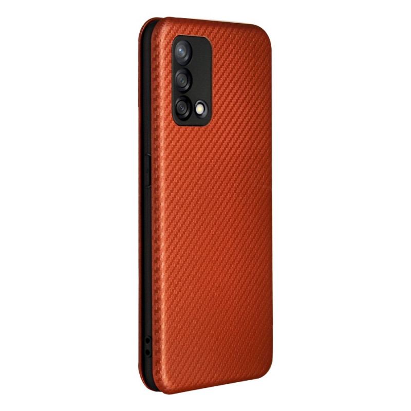 Cover Oppo A74 4G Flip Cover Kulfiber