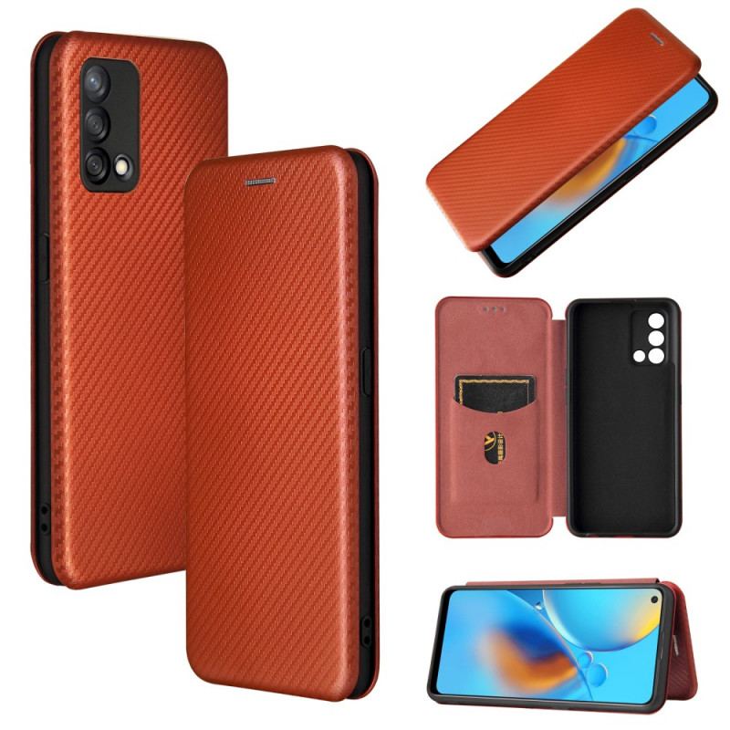 Cover Oppo A74 4G Flip Cover Kulfiber