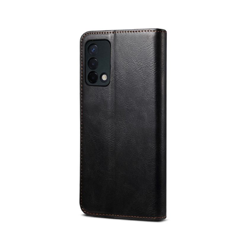 Cover Oppo A74 4G Flip Cover Voksbehandlet Kunstlæder