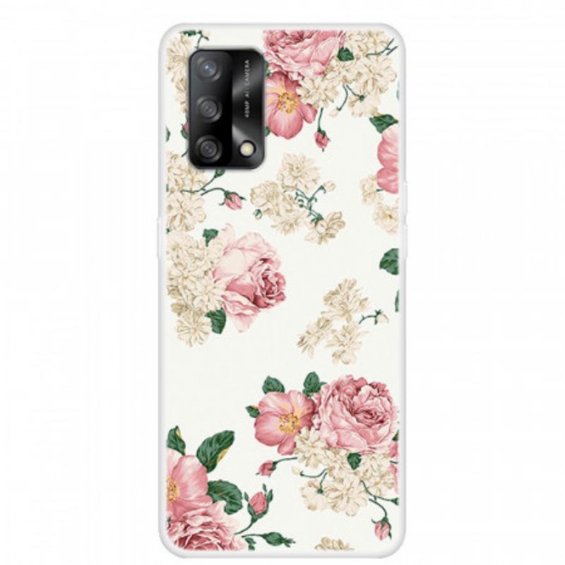 Cover Oppo A74 4G Frihedsblomster